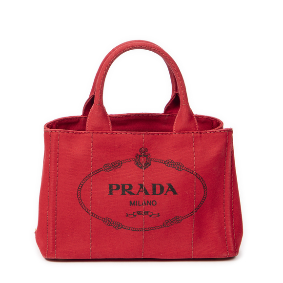 Prada Small Canapa Tote
